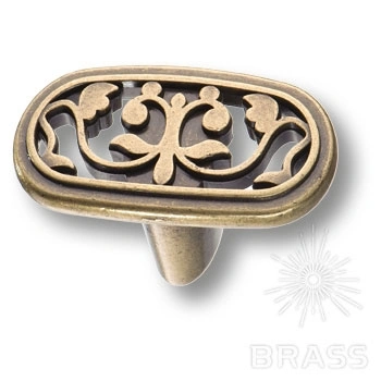 Brass Ручка кнопка 15.371.00.12 античная бронза фото 1