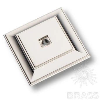 Brass Подложка для мебельных ручек 3040 0050 PN глянцевый никель фото 1