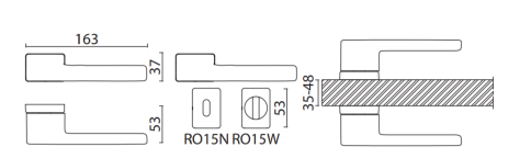 Brass Ручка дверная HA197RO15 AL6 ULTRON черный фото 2
