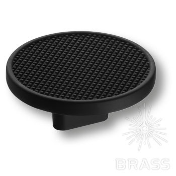 Brass Ручка кнопка 4194 016MP24 чёрный 16 мм фото 1