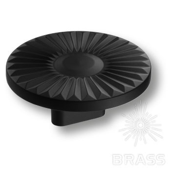Brass Ручка кнопка 4193 016MP24 чёрный 16 мм фото 1