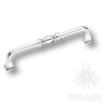 Brass Ручка скоба KALE-10-128 глянцевый хром 128 мм фото 1