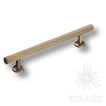 Brass Ручка скоба 8887 0128 ABM-ABM состаренная латунь 128 мм фото 1