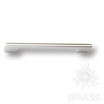 Brass Ручка скоба 182160MP02PL21 глянцевый хром с белой вставкой 160 мм фото 1