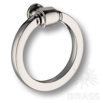 Brass Ручка кольцо 3200 0050 PN-PN глянцевый никель фото 1