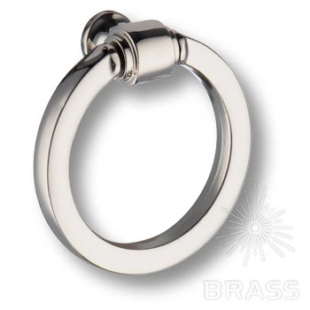 Brass Ручка кольцо 3200 0050 PN-PN глянцевый никель фото 1