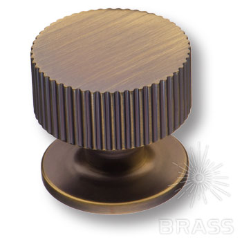 Brass Ручка кнопка 1975 0032 ABM состаренная латунь фото 1