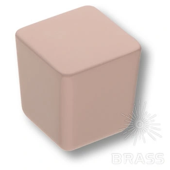 Brass Ручка кнопка 8151-681 PINK матовый розовый фото 1