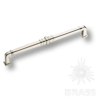 Brass Ручка скоба KT 012.224.42 глянцевый никель 224 мм фото 1
