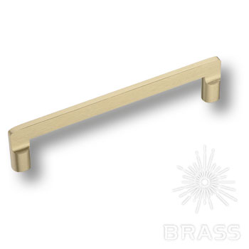 Brass Ручка скоба 9393 0160 ELX5 брашированная латунь 160 мм фото 1