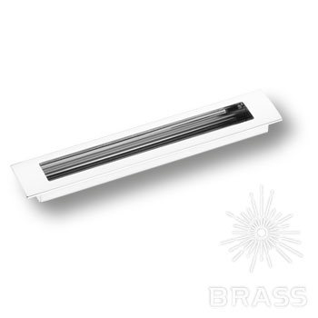 Brass Ручка врезная 1229 160MP02 глянцевый хром 160 мм фото 1