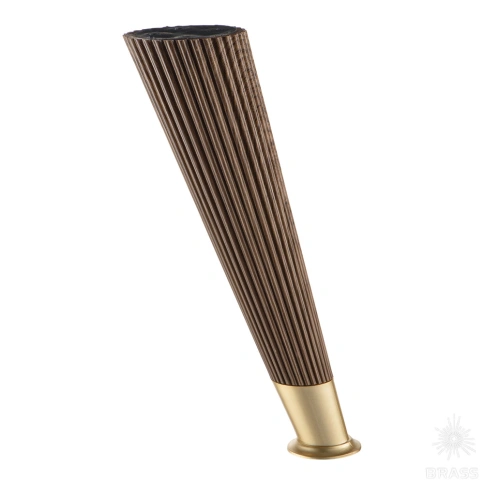 Brass Опора мебельная SUIT 3510 0230 Brown/Gold Varak коричневый/матовое золото 230 мм фото 1