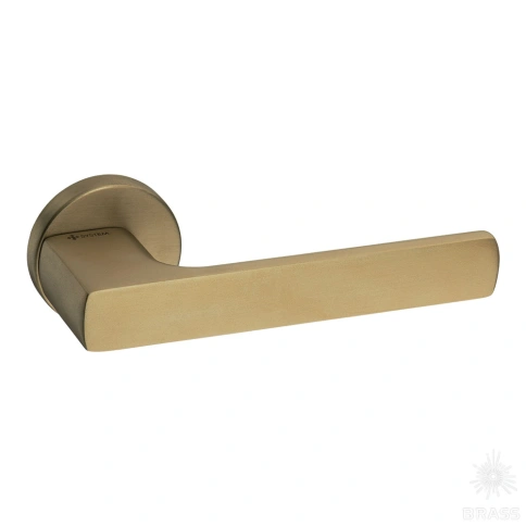 Brass Ручка дверная HA252RO12 GB DOMINO матовая латунь фото 1
