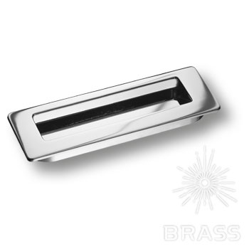 Brass Ручка врезная 3701-400 глянцевый хром фото 1