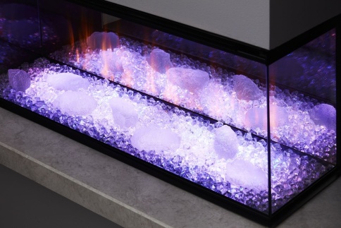 Трехсторонний электрокамин с обогревом BRITISH FIRES New Forest 870 with Signature logs - 870 мм фото 10