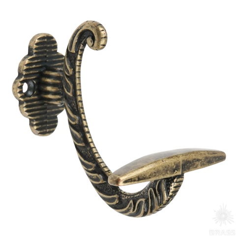 Brass Крючок мебельный 00387 старая бронза фото 1