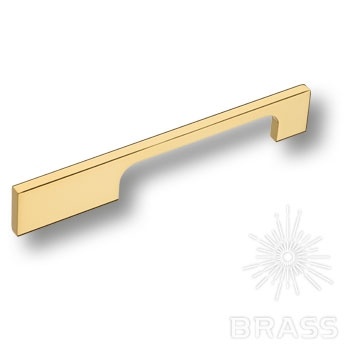 Brass Ручка скоба 6650 0128 GL глянцевое золото 128 мм фото 1