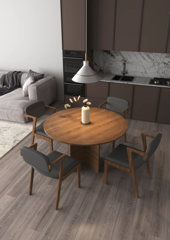 Стол Морис круглый обеденный фото 3