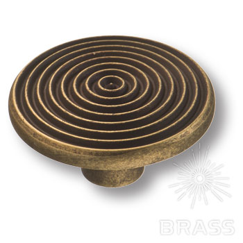 Brass Ручка кнопка 6130-831 старая бронза фото 1