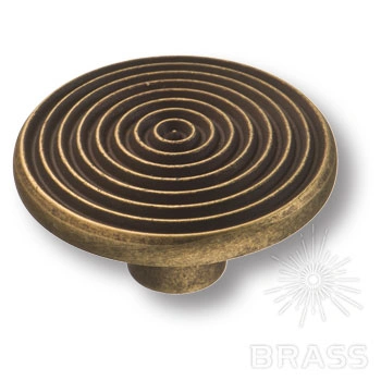 Brass Ручка кнопка 6130-831 старая бронза фото 1