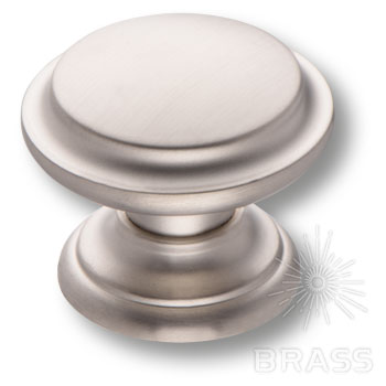 Brass Ручка кнопка 8462-038 никель фото 1