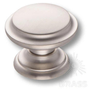 Brass Ручка кнопка 8462-038 никель фото 1