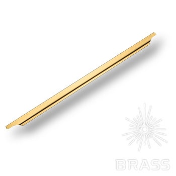 Brass Ручка торцевая 8918 0864 0003 GL глянцевое золото 864 мм фото 1