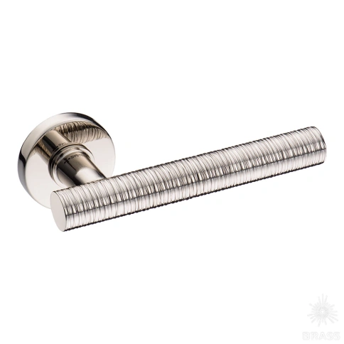Brass Ручка дверная HA184VRO12 PN GRIP-V глянцевый никель фото 1