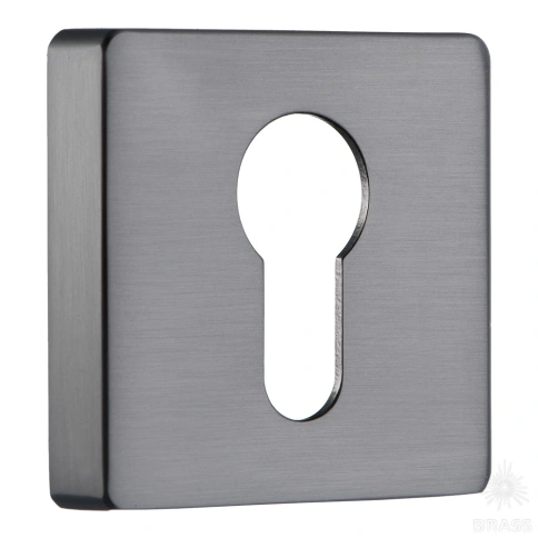 Brass Накладка с цилиндрическим отверстием для ключа RO11Y BBN ROSET черный матовый никель фото 1