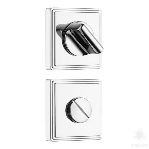 Brass Накладка с поворотной кнопкой RO17W6 CR ROSET глянцевый хром фото 1