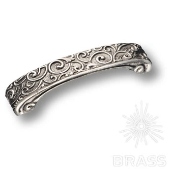 Brass Ручка скоба эксклюзивная коллекция 850.128.16 античное серебро 128 мм фото 1