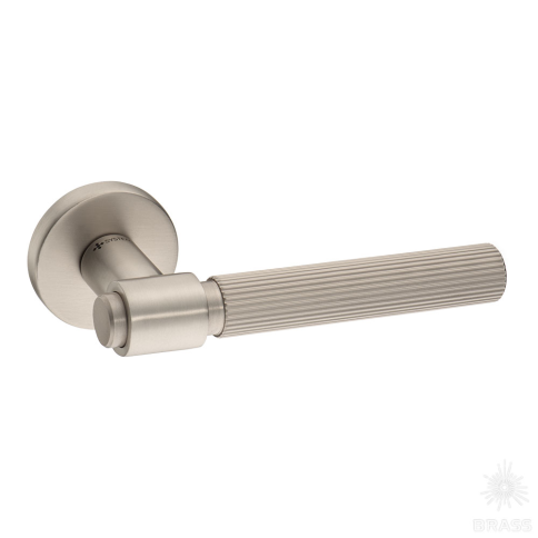 Brass Ручка дверная HA213RO12 NBM-NBM/NB AXES-L матовый никель/никель фото 1