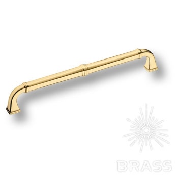 Brass Ручка скоба 4224 0192 GL глянцевое золото 192 мм фото 1