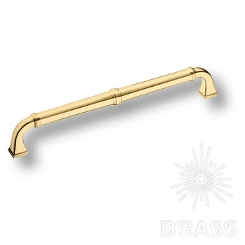Brass Ручка скоба 4224 0192 GL глянцевое золото 192 мм фото 1
