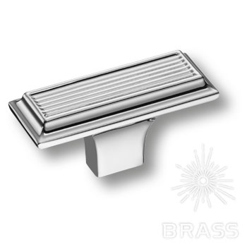 Brass Ручка кнопка 46-Chrome глянцевый хром фото 1