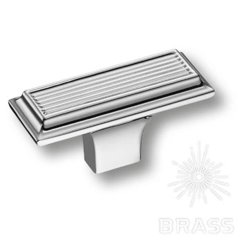 Brass Ручка кнопка 46-Chrome глянцевый хром фото 1
