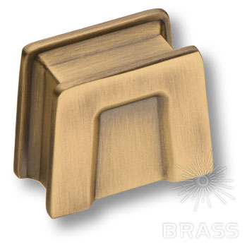 Brass Ручка кнопка 4140 016MP30 состаренная латунь 16 мм фото 1