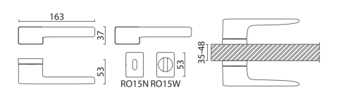 Brass Ручка дверная HA206RO15 AL6 RACER черный фото 2