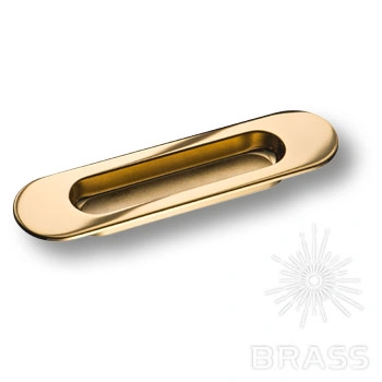 Brass Ручка врезная 3921-100 глянцевое золото фото 1