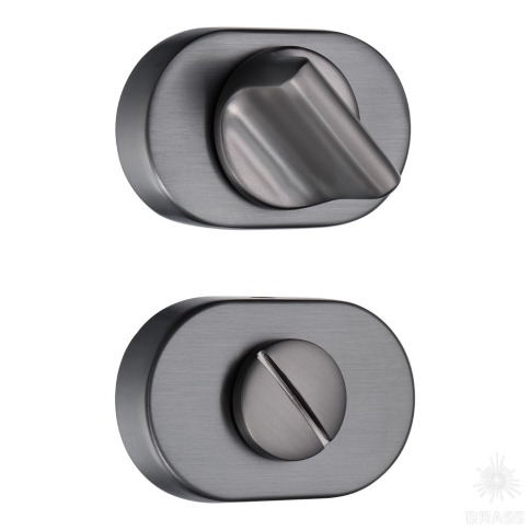 Brass Накладка с поворотной кнопкой RO16W6 BBN ROSET черный матовый никель фото 1