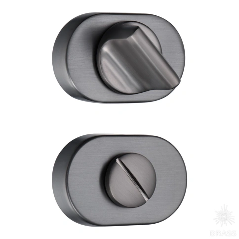 Brass Накладка с поворотной кнопкой RO16W6 BBN ROSET черный матовый никель фото 1