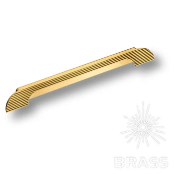 Brass Ручка врезная 1211 224MP11 глянцевое золото 224 мм фото 1