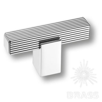 Brass Ручка кнопка 9214 0008 CR-CR глянцевый хром  фото 1