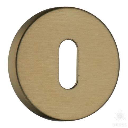 Brass Накладка с овальным отверстием для ключа RO12N GB ROSET матовая латунь фото 1