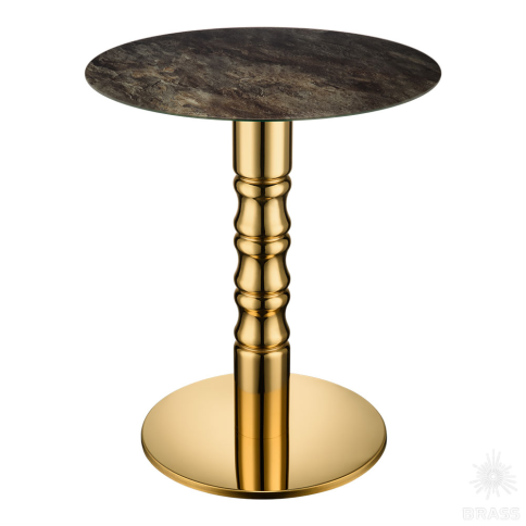 Brass Опора мебельная EXC 1907 Gold глянцевое золото H=710 мм фото 2