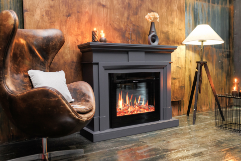 Каминокомплект Coventry Graphite Grey - Серый графит с очагом 5D V-ART 25 фото 4