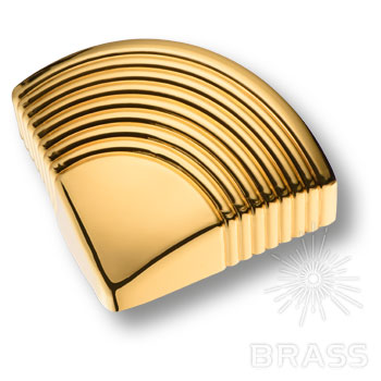 Brass Ручка кнопка 2025.064 Gold глянцевое золото 64 мм фото 1