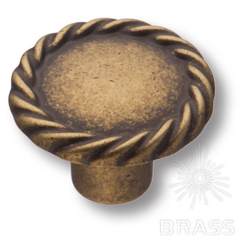 Brass Ручка кнопка 8581-831 старая бронза фото 1