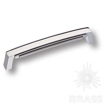 Brass Ручка скоба 4215 0128 CR глянцевый хром 128 мм фото 1