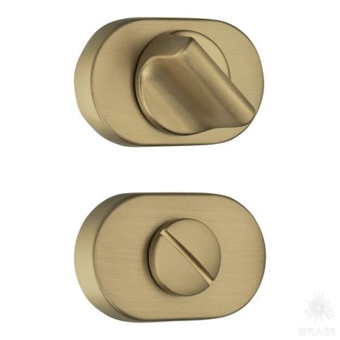 Brass Накладка с поворотной кнопкой RO16W6 GB ROSET матовая латунь фото 1